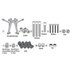 Kappa, padací rámy, Honda CL 500 '23-'25, barva černá
