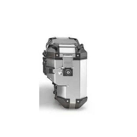 KAPPA 2025/05 KUFRY BOCZNE 37L LEWY I 33L PRAWY WCIĘTY MONOKEY CAM SIDE KVG37AL KVGS33AR K'VOYAGER ALUMINIOWE KOLOR SREBRNY