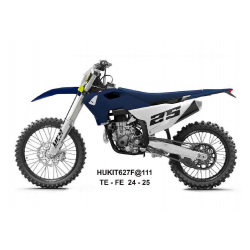 UFO 2025/04 KOMPLET PLASTIKÓW (FULL KIT) Z OSŁONAMI TELESKOPÓW (AMORTYZATORÓW) HONDA CRF 250 R / 450 R '25-, KOLOR GRANATOWY / B