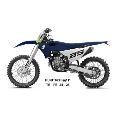UFO 2025/04 KOMPLET PLASTIKÓW (FULL KIT) Z OSŁONAMI TELESKOPÓW (AMORTYZATORÓW) HONDA CRF 250 R / 450 R '25-, KOLOR GRANATOWY / B