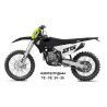 UFO 2025/04 KOMPLET PLASTIKÓW (FULL KIT) Z OSŁONAMI TELESKOPÓW (AMORTYZATORÓW) HONDA CRF 250 R / 450 R '25-, KOLOR CZARNY / BIAŁ