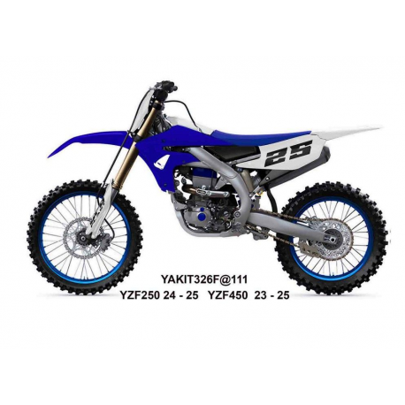 UFO 2025/04 KOMPLET PLASTIKÓW (FULL KIT) Z OSŁONAMI TELESKOPÓW (AMORTYZATORÓW) YAMAHA YZF 250 '24-'25, YZF 450 '23-'25 KOLOR NIE