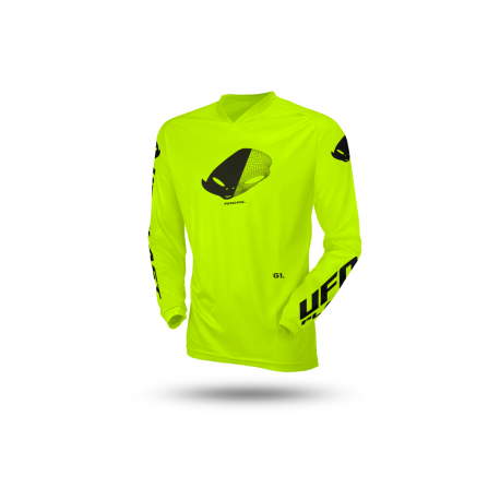 UFO KOSZULKA RADIAL DZIECIĘCA / JUNIOR / KID CROSS KOLOR ŻÓŁTY FLUO ROZMIAR XXXXS - KOLEKCJA 2025