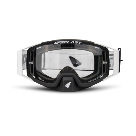 UFO GOGLE WISE KOLOR CZARNY / BIAŁY SZYBA PRZEZROCZYSTA