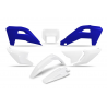 UFO 2025/11 KOMPLET PLASTIKÓW HUSQVARNA FE 250 / 350 / 450 / 501 '25-'26, TE 250 / 300 HERITAGE '25-'26 KOLOR BIAŁY / NIEBIESKI