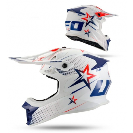 UFO 2026/01 KASK INTREPID CROSS KOLOR BIAŁY/CZERWONY ROZMIAR L ( ECE 22R06 ) - KOLEKCJA 2026