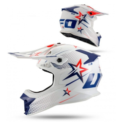 UFO 2026/01 KASK INTREPID CROSS KOLOR BIAŁY/CZERWONY ROZMIAR M ( ECE 22R06 ) - KOLEKCJA 2026