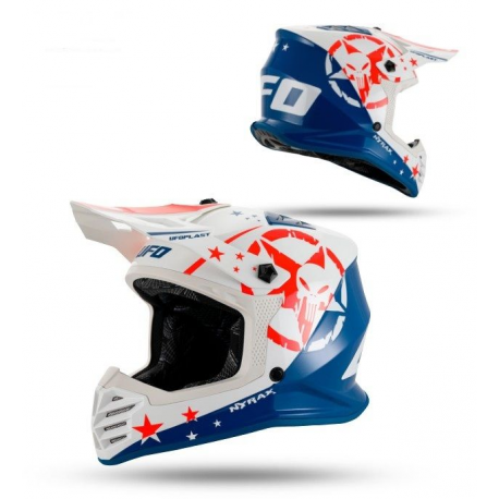 UFO 2026/01 KASK KOREY CROSS DZIECIĘCY / JUNIOR / KID KOLOR NIEBIESKI/BIAŁY ROZMIAR S (ECE 22R06) - KOLEKCJA 2026