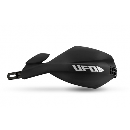 UFO 2026/01 OSŁONY RĄK (HANDBARY) MUGAN UNIWERSALNE KOMPLET Z MOCOWANIEM NA KIEROWNICĘ 22 I 28MM KOLOR CZARNY
