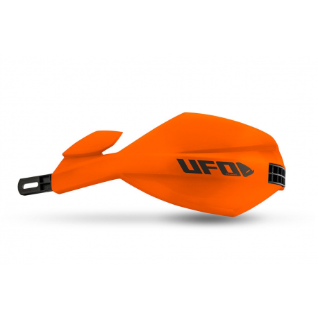 UFO 2026/01 OSŁONY RĄK (HANDBARY) MUGAN UNIWERSALNE KOMPLET Z MOCOWANIEM NA KIEROWNICĘ 22 I 28MM KOLOR POMARAŃCZOWY