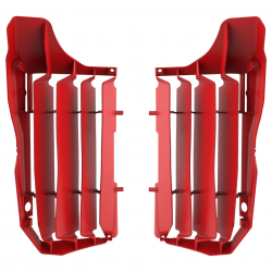 POLISPORT OSŁONY CHŁODNICY (KRATKI-KOMPLET ) HONDA CRF 250F '20-'21 KOLOR CZERWONY