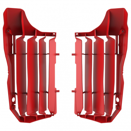 POLISPORT OSŁONY CHŁODNICY (KRATKI-KOMPLET ) HONDA CRF 250F '20-'21 KOLOR CZERWONY