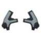 RACETECH (RTECH) 2025/12 OSŁONY RAMY (KOMPLET) BI-MATERIAL SUPER GRIP SURRON ULTRA BEE '23-'25 KOLOR CZARNY / SZARY