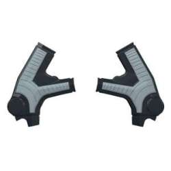 RACETECH (RTECH) 2025/12 OSŁONY RAMY (KOMPLET) BI-MATERIAL SUPER GRIP SURRON ULTRA BEE '23-'25 KOLOR CZARNY / SZARY