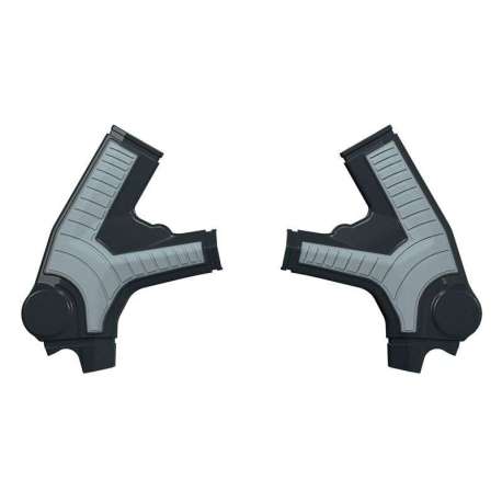 RACETECH (RTECH) 2025/12 OSŁONY RAMY (KOMPLET) BI-MATERIAL SUPER GRIP SURRON ULTRA BEE '23-'25 KOLOR CZARNY / SZARY
