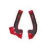RACETECH (RTECH) 2025/12 OSŁONY RAMY (KOMPLET) BI-MATERIAL SUPER GRIP GAS GAS MC 85 '21-'24 KOLOR CZERWONY / CZARNY