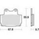 TRW LUCAS KLOCKI HAMULCOWE KH104 ORGANIC YAMAHA TZR 125 88-92, FZS 600 98-03, SRX 600 86-95, XJ 600 / DIVERSION 92-03, PRZÓD / T