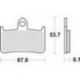 TRW LUCAS KLOCKI HAMULCOWE KH187 SINTER STREET HONDA RVF 750 94-97, CB 900 HORNET 02-06, CB 1300 X4 97-99, KAWASAKI KLR 250 82-8