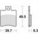 TRW LUCAS KLOCKI HAMULCOWE KH193 ORGANIC SUZUKI AP 95-98, UX 99-00, YAMAHA NS 50 '13-, YN 50 '97-, XN 125 00-03, PRZÓD (PROMOCJA
