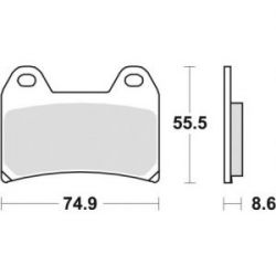 Nosič centrálního kufru KAWASAKI ER5 500 (01-07) ( bez plotny )