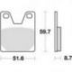 TRW LUCAS KLOCKI HAMULCOWE KH267 ORGANIC YAMAHA YZF 750 99-01 R1 98-99, TYŁ (PROMOCJA)