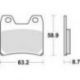 TRW LUCAS KLOCKI HAMULCOWE KH348 ORGANIC YAMAHA FZS 1000 FAZER 01-05, XJR 1300 02-16, TYŁ (PROMOCJA)