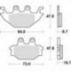 TRW LUCAS KLOCKI HAMULCOWE KH377 SINTER OFFROAD CAN-AM DS 250 08-15, KAWASAKI KVF 300 13-, PRZÓD/TYŁ