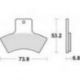 TRW LUCAS KLOCKI HAMULCOWE KH270 SINTER OFFROAD POLARIS SCRAMBLER / EXPLORER 400 98-02, SCRAMBLER 500 98-04, TYŁ (PROMOCJA)