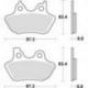 TRW LUCAS KLOCKI HAMULCOWE KH400 SINTER STREET HARLEY-DAVIDSON XL / XLH 883 99-03, XL 1200 00-03, FLHR / FLHT / FLSTC / FLTRI /