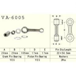 NOSNÁ TRUBKA VIDLICE KAWASAKI EN 500 '90-'95, PRŮMĚR 36 MM, DÉLKA 778 MM