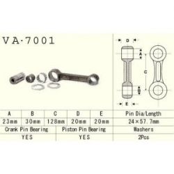 NOSNÁ TRUBKA VIDLICE YAMAHA YZF 600 R6 '07-'08, PRŮMĚR 41 MM, DÉLKA 512 MM