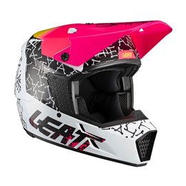 Leatt, přilba MX, model 3.5 Skull, černá/růžová/bílá, velikost XL 61-62 cm