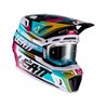 Leatt, přilba MX, model 8.5 V22 (+ brýle Velocity 5.5 ZDARMA) Helmet Kit Aqua, barva tyrkysová/černá/růžová, velikost S 55