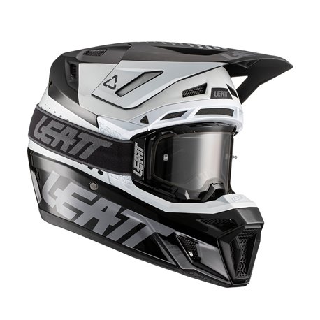 Leatt, přilba MX, model 8.5 V22 (+ brýle Velocity 5.5 ZDARMA) Helmet Kit, barva černá/bílá, velikost M 57-58 