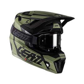 Leatt, přilba MX, model 7.5 V22 (+ brýle Velocity 4.5 ZDARMA) Helmet Kit Cactus, barva zelená/černá, velikost XL 61-62 cm