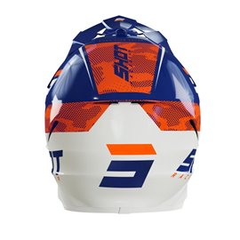 Shot Racing, MX přilba Furious Camo Navy Orange Glossy, barva modrá/bílá, velikost L