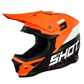 Shot Racing, MX přilba Furious Chase Black Neon Orange Matt, barva černá/oranžová, velikost M