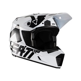 Leatt, přilba MX, model 3.5 V22 Helmet, barva bílá/černá, velikost XS 53-54 cm