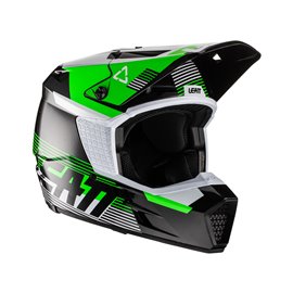 Leatt, přilba MX, model 3.5 V22 Helmet, barva černá/zelená, velikost XXL 63-64 cm