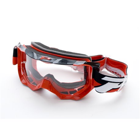Progrip, MX brýle PG3200 LS VENOM, barva červená (sklo PG3298 Light Sensitive, Antiscratch, No Fog, Anti UV)