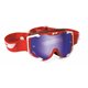 Progrip, MX brýle PG3400-130 FL MENACE, barva červená (sklo PG3246 modré zrcadlové Antiscratch, No Fog, Anti UV + PG3210 GRATIS)