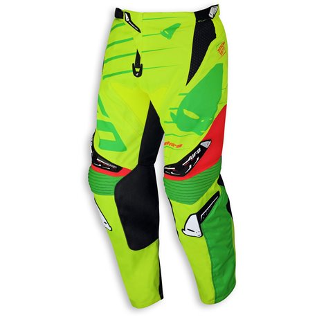 UFO, kalhoty cross Hydra, žluté/zelené, velikost XXS / EU44 / US26