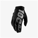 100%, rukavice cross/enduro Brisker Softshell, barva černá/šedá, velikost XL