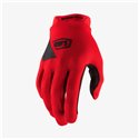 100%, rukavice cross/enduro Ridecamp, barva červená, velikost XL