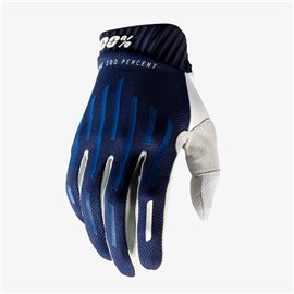100%, rukavice cross/enduro Ridefit, barva modrá/bílá, velikost M