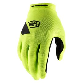 100%, rukavice cross/enduro Ridecamp, barva žlutá fluo/černá, velikost L