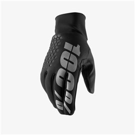 100%,rukavice Cross/Enduro, model Hydromatic Brisker Black (nepromokavé), černá barva, velikost L 