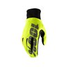 100%,rukavice Cross/Enduro, model Hydromatic Neon Yellow (nepromokavé), barva žlutá fluo, velikost S 