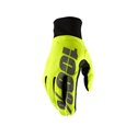 100%,rukavice Cross/Enduro, model Hydromatic Neon Yellow (nepromokavé), barva žlutá fluo, velikost M 