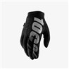 100%,rukavice Cross/Enduro, model Brisker Softshell, barva šedá/černá, velikost XL 